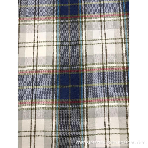 T/C(48%Cotton52%Polyester)Twill Yarn-dyed Plaid Fabric